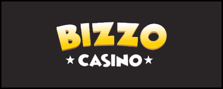 Das Logo von Bizzo Casino auf einem Banner